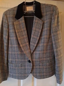 Pendleton Größe 10 Vintage Carnegie District Schottenmuster Wolle Blazer Sport Jacke Größe 10 - Bild 1 von 11