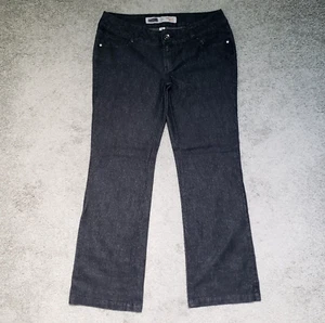Mossimo Supply Co. Boot Cut Low Rise Women's Size 11 Sparkly Black Denim Jeans - Picture 1 of 16