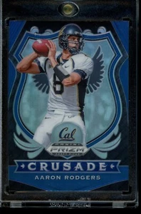 2020 Prizm Draft Picks Crusade Blue Prizm Aaron Rodgers #10 - Picture 1 of 2
