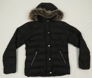 Marmot Down 700 Fill Quilted Girls Faux Fur Hooded Full Zip Puffer Coat Jacket - Picture 1 of 4