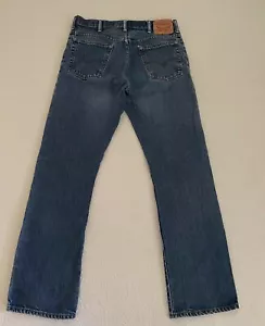 Levis Jeans Herren Straight Denim 100% Baumwolle Größe W34 L34 blau #2048 - Bild 1 von 9