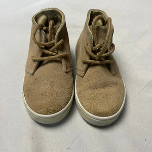 Janie and Jack Suede Chukka Boots Lace Up Casual Tan Shoes Toddler Size 6 - Picture 1 of 8