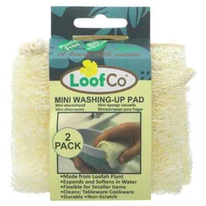 LoofCo Mini-Washing-Up loofah Pads 2psc-2 Pack - Picture 1 of 2
