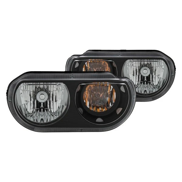 Faros de cristal ANZO negros para Dodge Challenger 121526 2008-2014 Foto 1 de 1