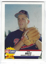 1993 Greenville Braves (Class AA-Atlanta Braves) Brian Boltz