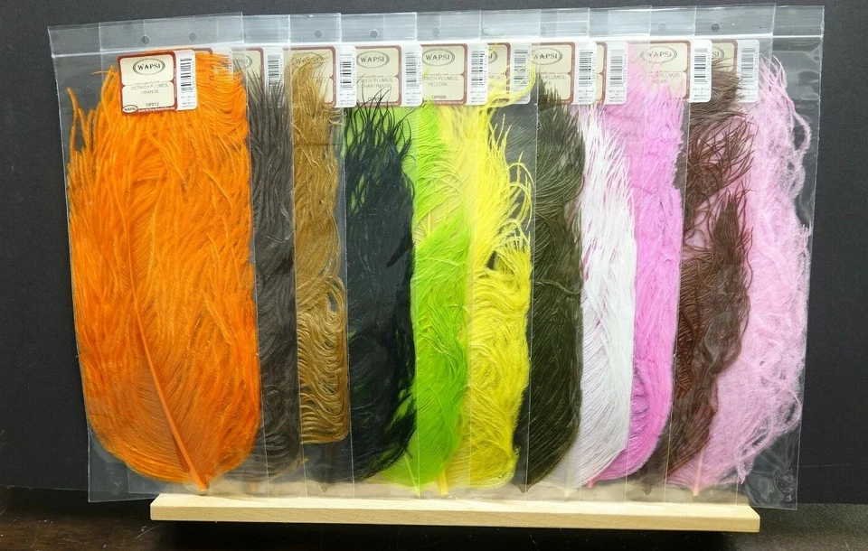 Strauss ganze Prachtfeder Wapsi USA 11 Farben Auswahl Ostrich Plumes Strauss - Bild 1 von 1