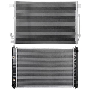 Kit de refrigeración de radiador y condensador de CA de aluminio para Nissan Murano 2009-2014 3,5 L V6 - Imagen 1 de 17