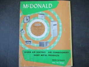 April 1957 McDonald's Preiskatalog - Bild 1 von 11