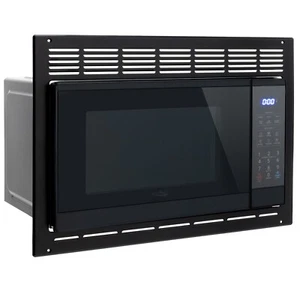 High Pointe Black Microwave | 0.9 Cu. Ft. | 6 Cook Modes | Child Lock - Picture 1 of 9