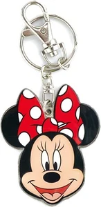[NEW] Disney - Minnie Mouse - Two Sided Colored Pewter Key Ring - Picture 1 of 1