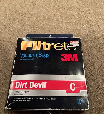 3M Filtrete Vacuum Bags for Dirt Devil Deluxe and MVP uprights - Image 1 of 2