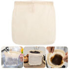  Filter Pouch Cotton Cloth Pocket Wine Filters Food Strainer Bag Drawstring Type