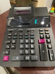 CASIO DR-210R Heavy Duty Desktop Printing Calculator Tape 12 Digits - Picture 1 of 3