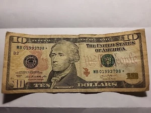 10 dollar bill star note 2013 - Picture 1 of 2