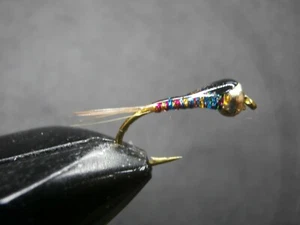 3 PERDIGONES MULTICOLOR CABEZA TUNGSTENO PESCA MOSCA-(PER-176) - Imagen 1 de 1
