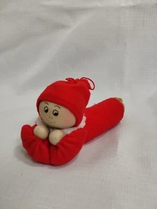 Larssons Tra Tranemo Tomete Child Elf Holiday Ornamet Wood & Plush Sweden 5" - Picture 1 of 9