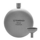 180Ml Titanium Flask Alcohol Whisky Wine Flask With Refill Funnel Camping Hiking