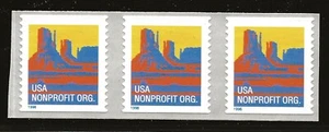 US Scott #2902B, Coil of 3 1996 Butte 5c FVF MNH - Picture 1 of 1