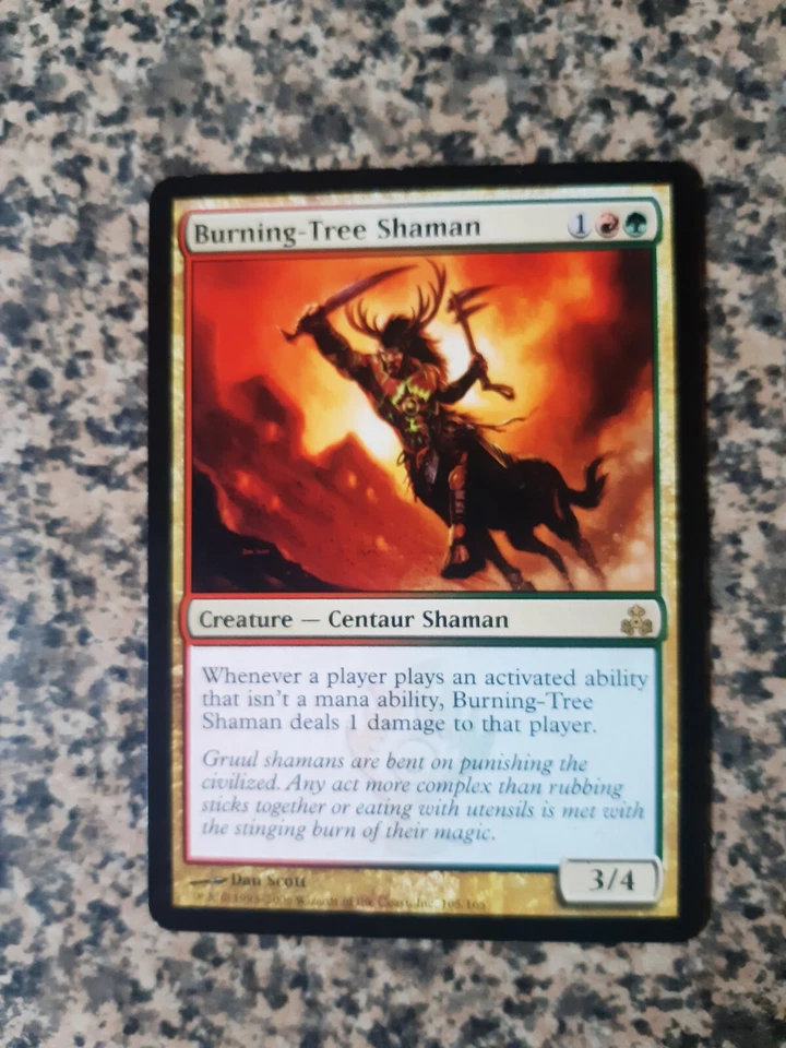 MTG - 1 x Burning-Tree Shaman - Guildpact - Image 1 of 1