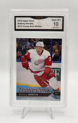 2016-17 Upper Deck Anthony Mantha Young Guns #213 GMA Gem Mint 10 Rookie  - Image 1 of 2