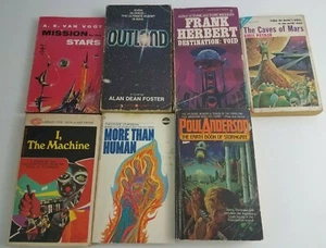 Lot of 8 Classic Science Fiction Novels Sci Fi Herbert Sturgeon Vogt Foster - Picture 1 of 3