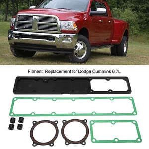6.7L Dodge RAM Cummins Grid Heater Plate with Gaskets Kit Billet Aluminum NEW - Foto 1 di 11