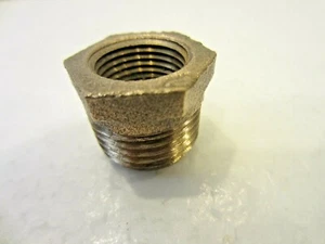Brass 1/2" Male NPT x 3/8" Female NPT Reducing Bushing - Picture 1 of 1