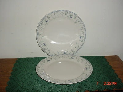 2 PIEZAS FARBERWARE "PRAIRIE CROSSING" LRG 10 1/2" PLATOS DE CENA/4453/AZUL/¡OFERTA! Foto 1 de 4