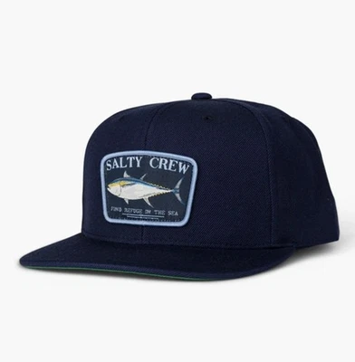 Salty Crew Brand Cap Hat SnapBack Adjustable Blue Fishing Tuna New! - Image 1 of 4