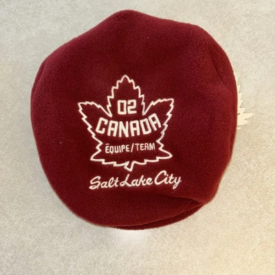Roots Canada Hat Newsboy Cap Embroidered 2002 Salt Lake City Olympics M Vintage - Image 1 of 4