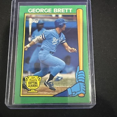 George Brett Kansas City Royals 1990 Topps Active Career Batting Leaders Foto 1 de 4