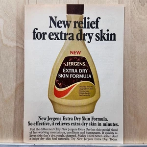 Jergens 1972 fórmula extra seca loción anuncio impreso vintage belleza salud corporal - Imagen 1 de 4