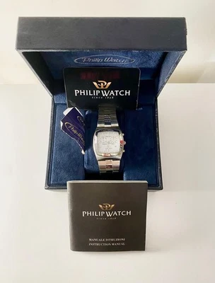 Orologio Philip Watch - Chronograph Quadrante Bianco e Cinturino in Acciaio Inox - Immagine 1 di 4