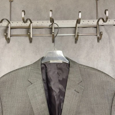 Blazer Ralph Lauren Hombre 50L Beige Gris Espiga 2B Franela Seda Lana Lujo Foto 1 de 4