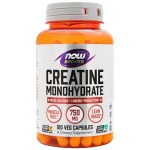Monohidrato de creatina Now (750 mg) 120 vcaps Foto 1 de 1