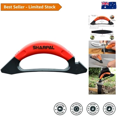 Versatile Knife, Axe, and Scissors Sharpener with Comfort Grip - 3-in-1 Tool - image 1 of 4