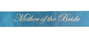 Sashes Hens Sash Party Bridal Light Blue/Silver - Mother Of The Bride - Picture 1 of 2