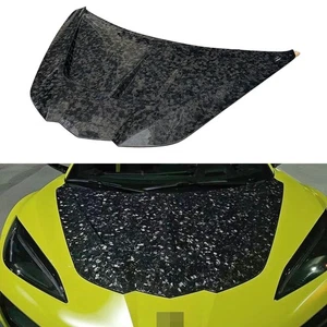 Forged Carbon Hood for Corvette C8 Stingray C8 E-ray Z06 Convertible 2019+ - Picture 1 of 6