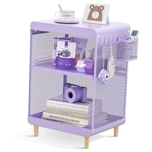 Night Stand,Cute End Table with Storage Drawer,Kids Nightstand for Bedroom - Picture 1 of 8
