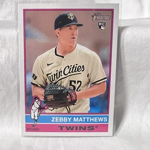 Zebby Matthews Rookie Card 2025 Topps Heritage #309 Minnesota Twins Karte - Bild 1 von 2