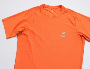 Camiseta Haglofs Trekk Tech para hombre manga corta top talla M mediana CREW naranja - Imagen 1 de 11