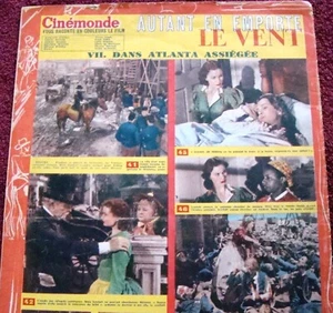 VIVIEN LEIGH CLARK GABLE GWTW COVER Cinemonde (1/2/50) 1911-23 Hollywd histry - Foto 1 di 8
