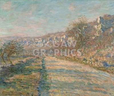 Road of La Roche Guyon 1880, Claude Oscar Monet, Wall Decor Art Print 11" x 14" - Image 1 of 2