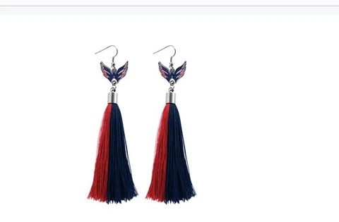 NHL Washington Capitals Tassel Earrings Cover