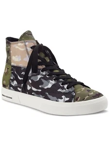 SUN STONE Mens Green Colorblock Patchwork Mesa Round Toe Platform Sneakers 11 M - Picture 1 of 8