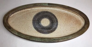 Rare Grand Plat Oval De L'Atelier La Roue Vallauris Vintage H 4 L 49,5 l 25 Cm - Imagen 1 de 8