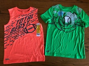 2 NEUE Größe 7 Sommer Sport Top Posten Football Baseball Sicherheit Farbe orange Neu mit Etikett T-Shirt - Bild 1 von 5