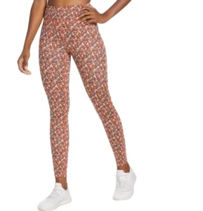 Outdoor Voices TechSweat 7/8 Leggings Floral Pants Size Small Inside Pocket Run - Picture 1 of 12