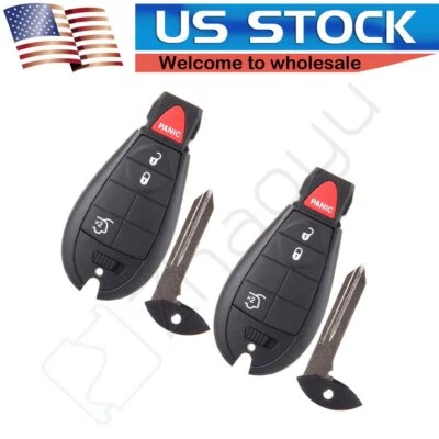 2 para Jeep Grand Cherokee Commander 2008 2009 2010 sistema de entrada remota sin llave Foto 1 de 4