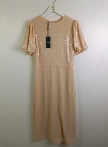 Hobbs Women's Dress Size 12 Buttercream Tamzin Sequin RRP£199 New F2 - Picture 1 of 9